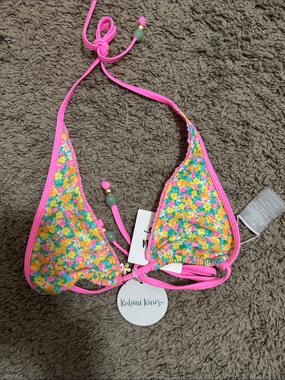 Kulani Kinis Hula Honey Triangle Bikini Top